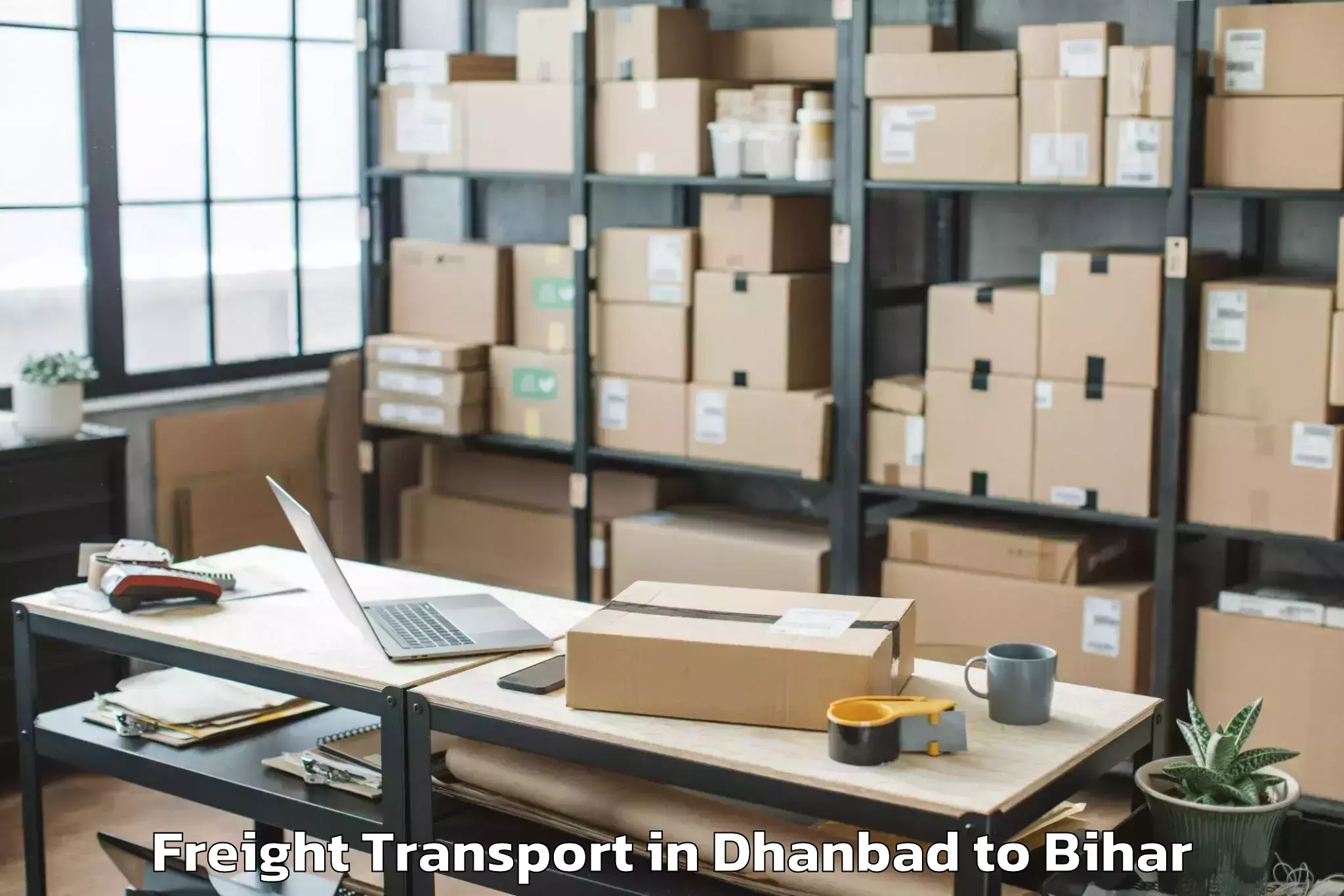 Book Dhanbad to Thakrahan Freight Transport